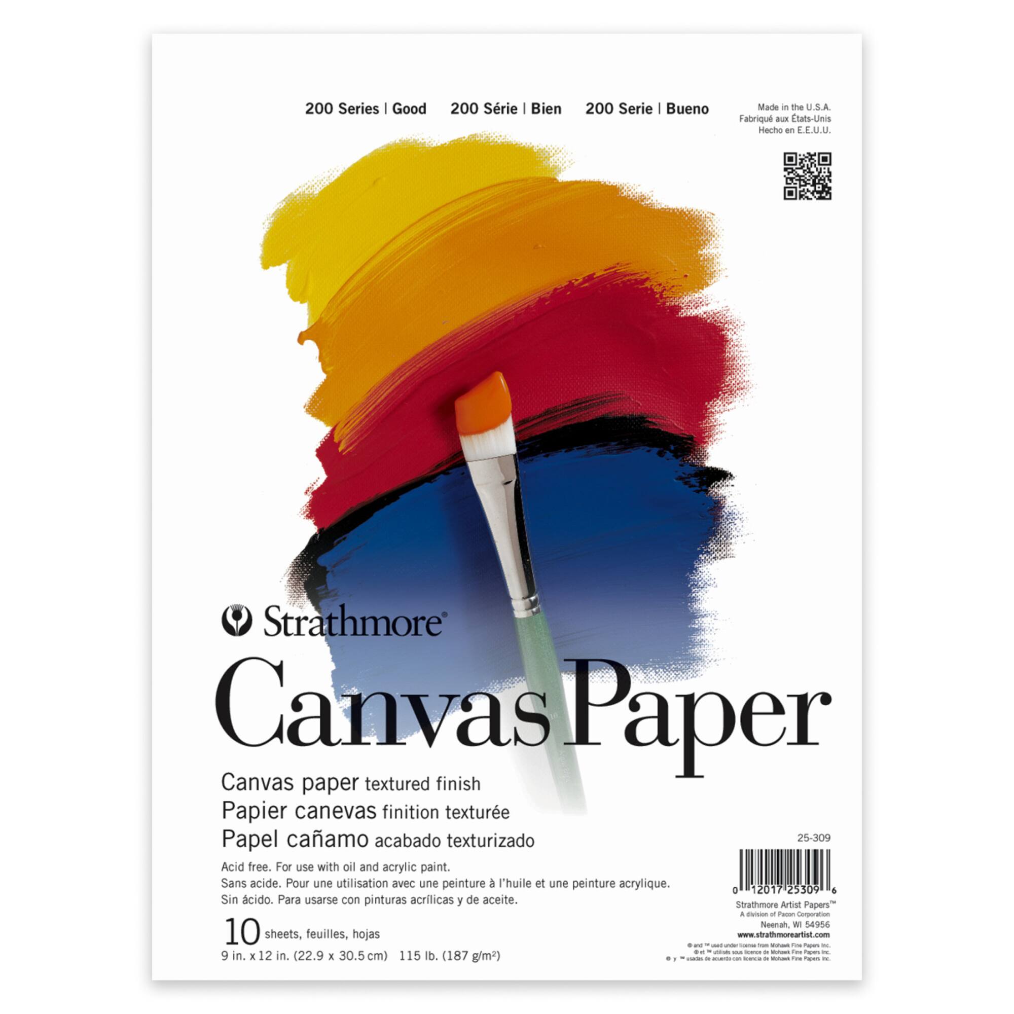 Strathmore® 200 Series 9" x 12" Canvas Paper Pad